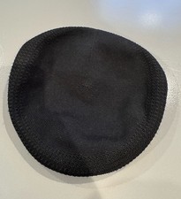 Kangol Tropic 504 Ventair Flat Ivy Cap Black Medium Vented Knit Mesh Fitted Hat