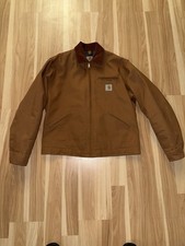 Mint 2002 Made in USA Carhartt J01 BRN Detroit Jacket - Size 46 Tall Rare XL