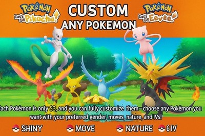 Pokémon: Let's Go, Pikachu! Pokémon Only No Game Included.