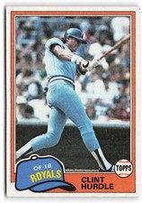 1981 Topps #98 Clint Hurdle Kansas City Royals