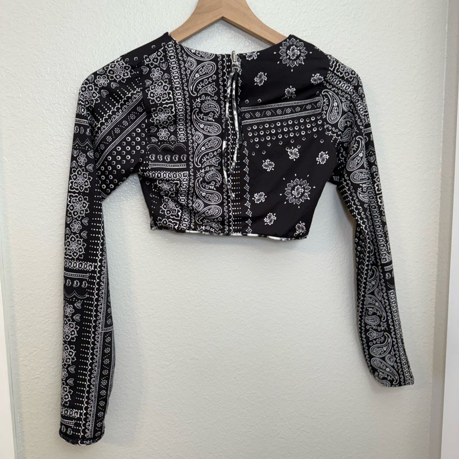 Maaji Ebony Black Spectacle Long Sleeve Top Bikin… - image 11