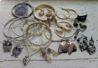 Vintage To Mod Costume Jewelry Lot of 20 Pieces Wearable