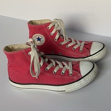 Chuck Taylor All Star Size 3 Youth Girls Hot Pink Sneakers Canvas High Top