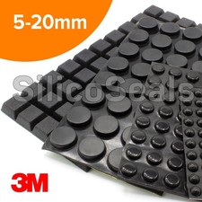 Silicone Rubber Feet Pad Disc Dot Sticky Adhesive Buffer Spacer Bumpon (5-20mm)