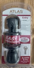 Atlas Keyed Exterior Entry Door Knob Pick Resistant Easy Install 10 Yr Warranty