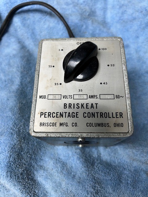Briskeat Percentage Controller, Model 14.1, 15 Amp