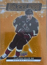 2023 Upper Deck Clayton Keller Dazzlers Orange #DZ-100 Arizona Coyotes