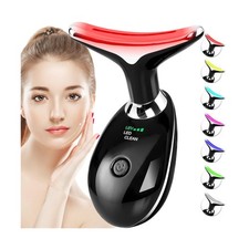 Red-Light-Therapy-for-Face-and-Neck, 7 Color Face Massager Tool for... Fast Ship