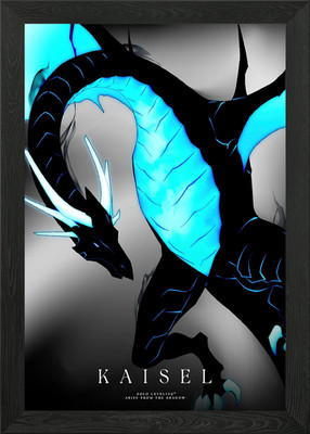 Schatten und Monster - Kaisel Portr gerahmtes Wandbild Poster Leinwanddruck Bild