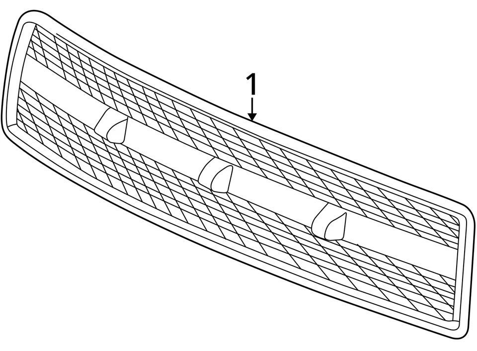 2002-2005 Saturn Vue Front Bumper Grille CZ0RG - Image 3 of 3