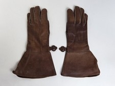 Alte Wikros WKS Fliegerhandschuhe Leder Stuka Pilotenhandschuhe Oldtimer Gloves