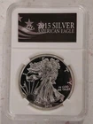 2015 American Eagle Silver Dollar Uncirculated CopyRound Stamped 1oz Fine Silver