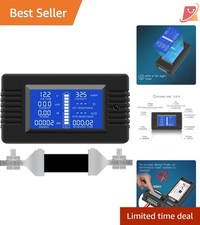 Battery Monitor Meter 0-200V 0-300A LCD Solar RV Car Power Energy Capacity