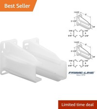 R 7227 Rear Drawer Track Back Plate, White  Support Bottom/Side Mounted Draw...