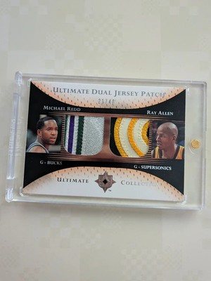 2005-06 Upper Deck Ultimate Collection Patches Dual Ray Allen / Michael Redd /40