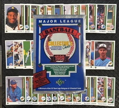 1989 UPPER DECK MLB BASEBALL Cards Complete Your Set U Pick Ken Griffey Jr.  2/4