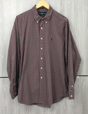 Ralph Lauren Men's Classic Fit Button Up Shirt Size: XL Plaid Long Sleeve