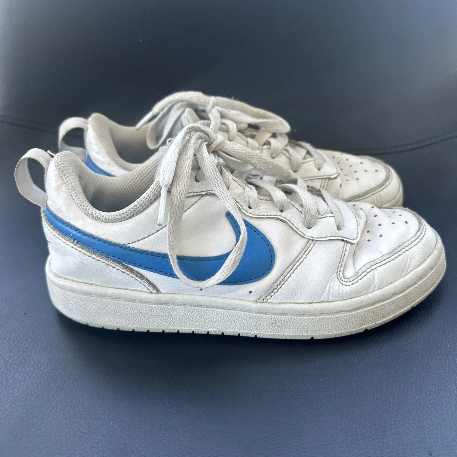 Nike Court Borough Low 2 BQ5448 123 Sneakers Bianco Blu Verde Taglia 4Y Note