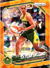 2025 Panini Prizm WNBA #123 Skylar Diggins Orange Ice Prizms