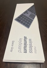Matias Wireless Bluetooth Aluminum Keyboard Space Gray Mac PC FK418BTB Open Box