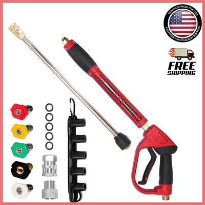 #ad #ad Efficient 40 Inch Pressure Washer Gun with Safety Lock 5000 PSI Power $50.99