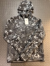 Nike Tech Windrunner Men's Fleece Full-Zip Hoodie Black Size S HV5055-060