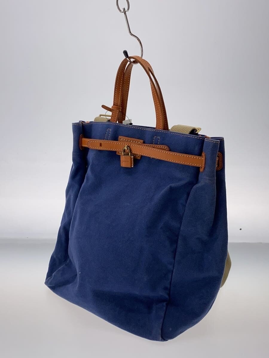 GENTEN Backpack Canvas Blue Solid Color - image 2