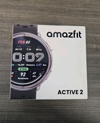 |FREE SHIP| NEW SEALED Amazfit Active 2 44mm Round Smartwatch Black