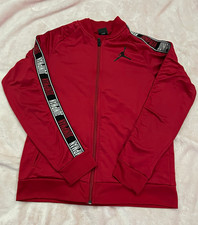 Jordan Jumpman Boys XL 13-15Y Red Full Zip Track Jacket w/ Pockets