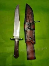 Alamo Musso Bowie Knife Full Tang Tool Steel Hunting Survival Knife Camping Knif