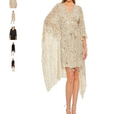 Mac Duggal Ethereal Cape Dress MAC DUGGAL l 94044, NWT, $299 $600 Size: L