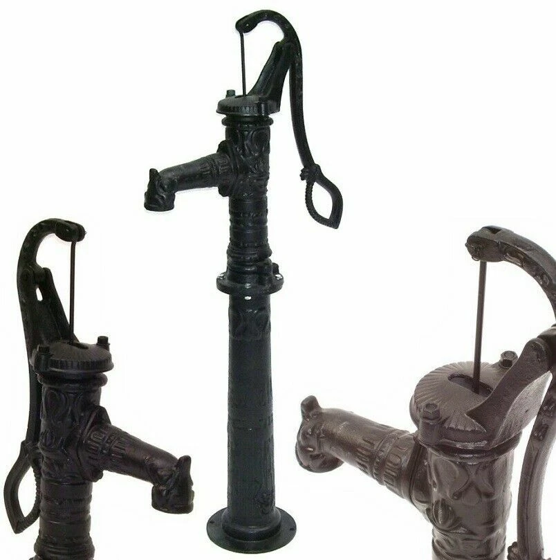 MARKENLOS Guss Schwengelpumpe Gusseisen Handpumpe Handschwengelpumpe Gartenpumpe Pumpe