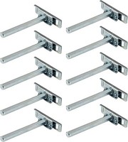10X TablarträGer Unsichtbar Regal BodenträGer RegalträGer RegalbodenträGer Stahl