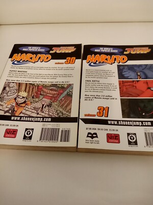 Naruto Volumes 28-29-30-31 Manga LOT ENGLISH VIZ MEDIA Masashi