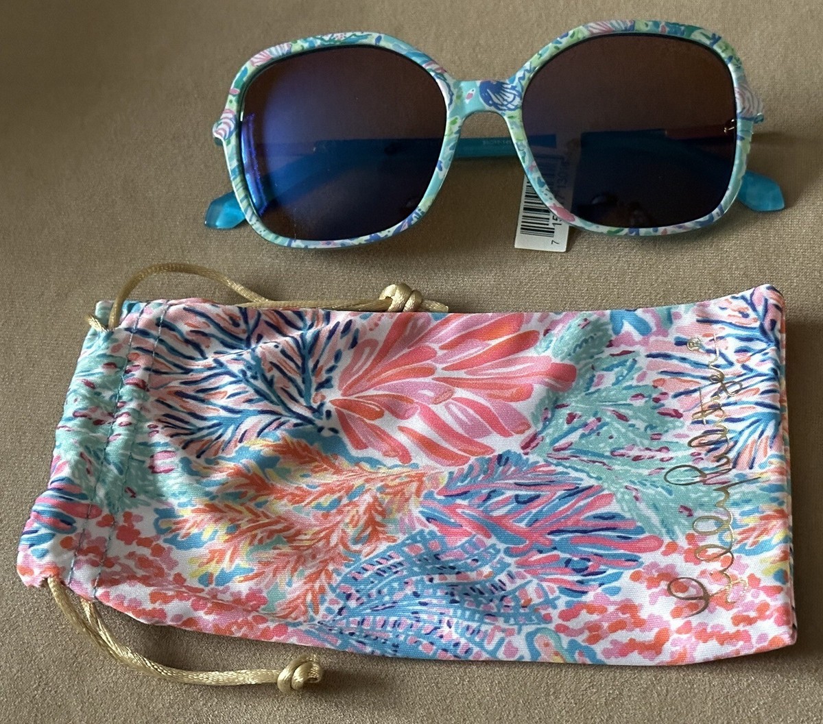 Lilly Pulitzer Norah Polarized Sunglasses 100% UV - Surf 