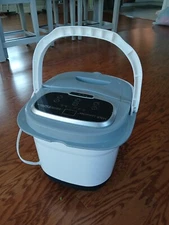 H&B Luxuries Portable Foot Massager with Temp Control & Motorized Rollers FBD610