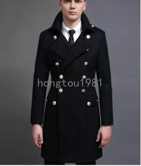 Military overcoat hotsell mens