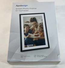NEW Apolosign Digital Photo Frame 10.1 in Touch Smart Screen LCD Classic