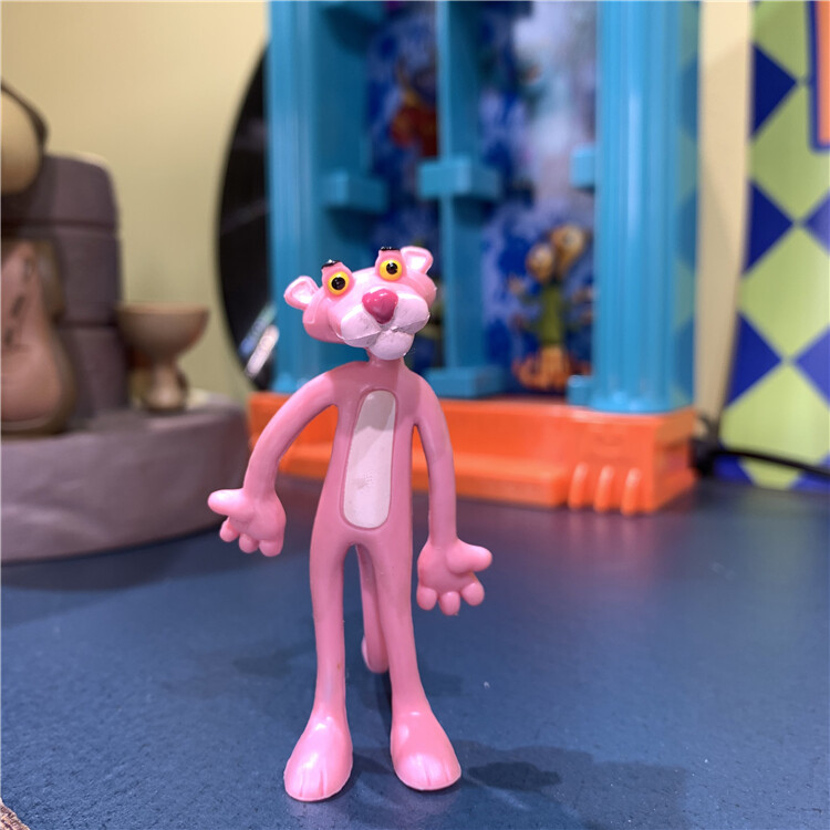 Pink Panther Action Figure Vintage Toy Statue Figurine Poseable Model ...