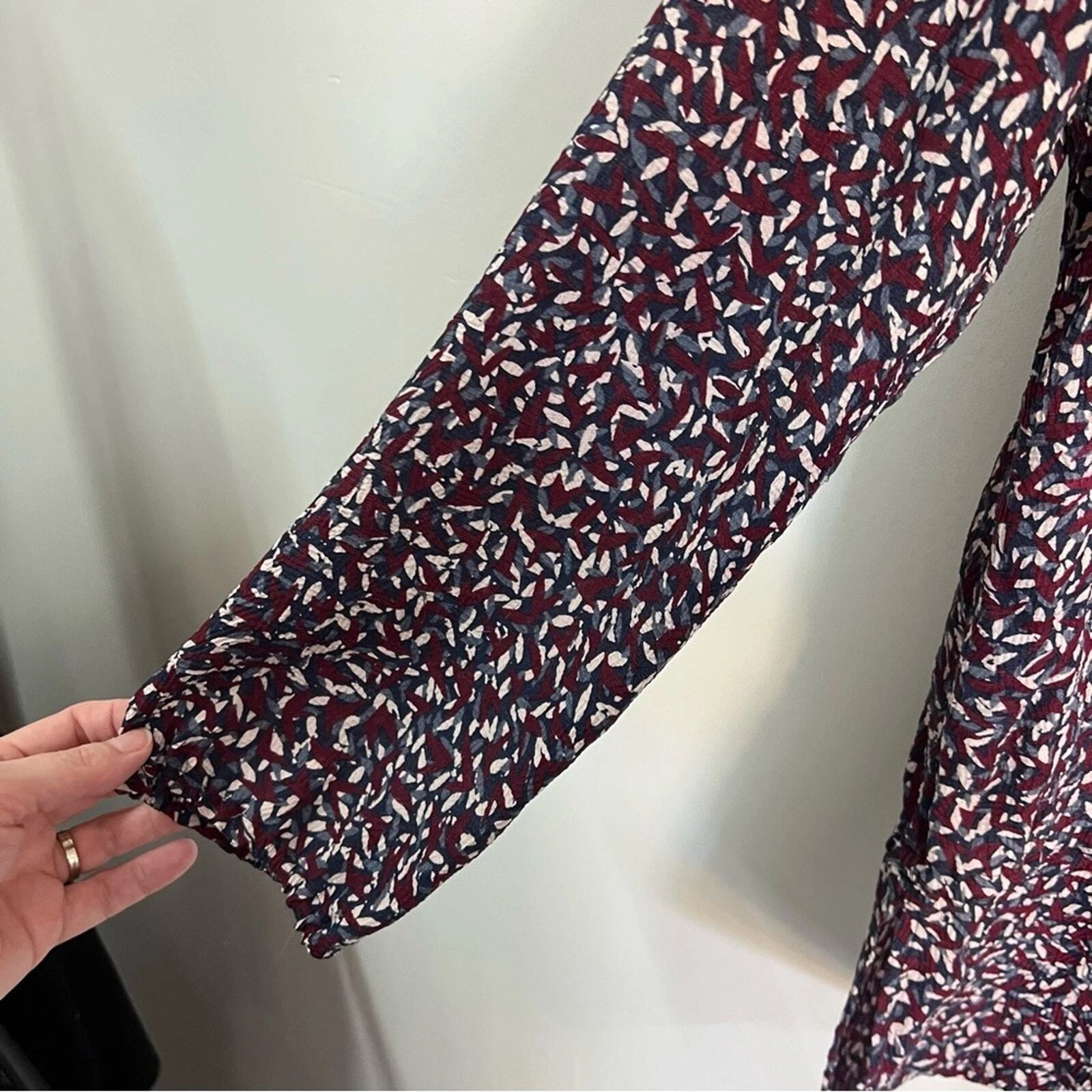 Top tunica donna Tory Burch Cloque vita bassa misto seta taglia 6