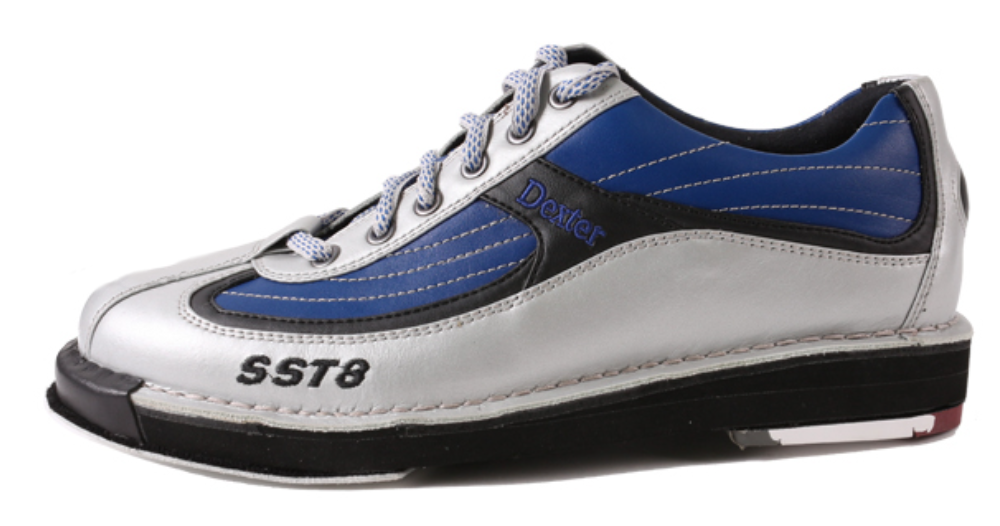 SST8 SE Dexter Bowling Shoes Silver/Blue Color Right Left Handed