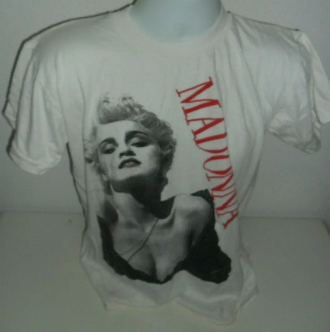 1987 Original Vintage MADONNA T SHIRT Who's That Girl World Tour M Medium  80s