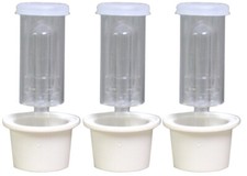 Cerradura de aire de 3 piezas con tapón universal para carboys de cristal
