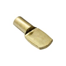 1/4" Shelf Pins, Flat Spoon Style, Brass, ROKSP14B