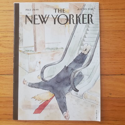 New Yorker Magazine Thumbs Up Trump Barry Blitt Poland Democracy July 30 2018