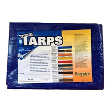 14' x 16' Blue Poly Tarp 2.9 OZ. Economy Lightweight Waterproof Cover