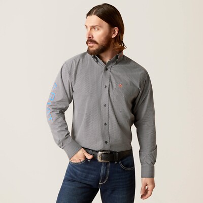 ARIAT Men's Team Solomon Classic Fit Shirt - Rugged Casual Button-Down For Everyday Wear