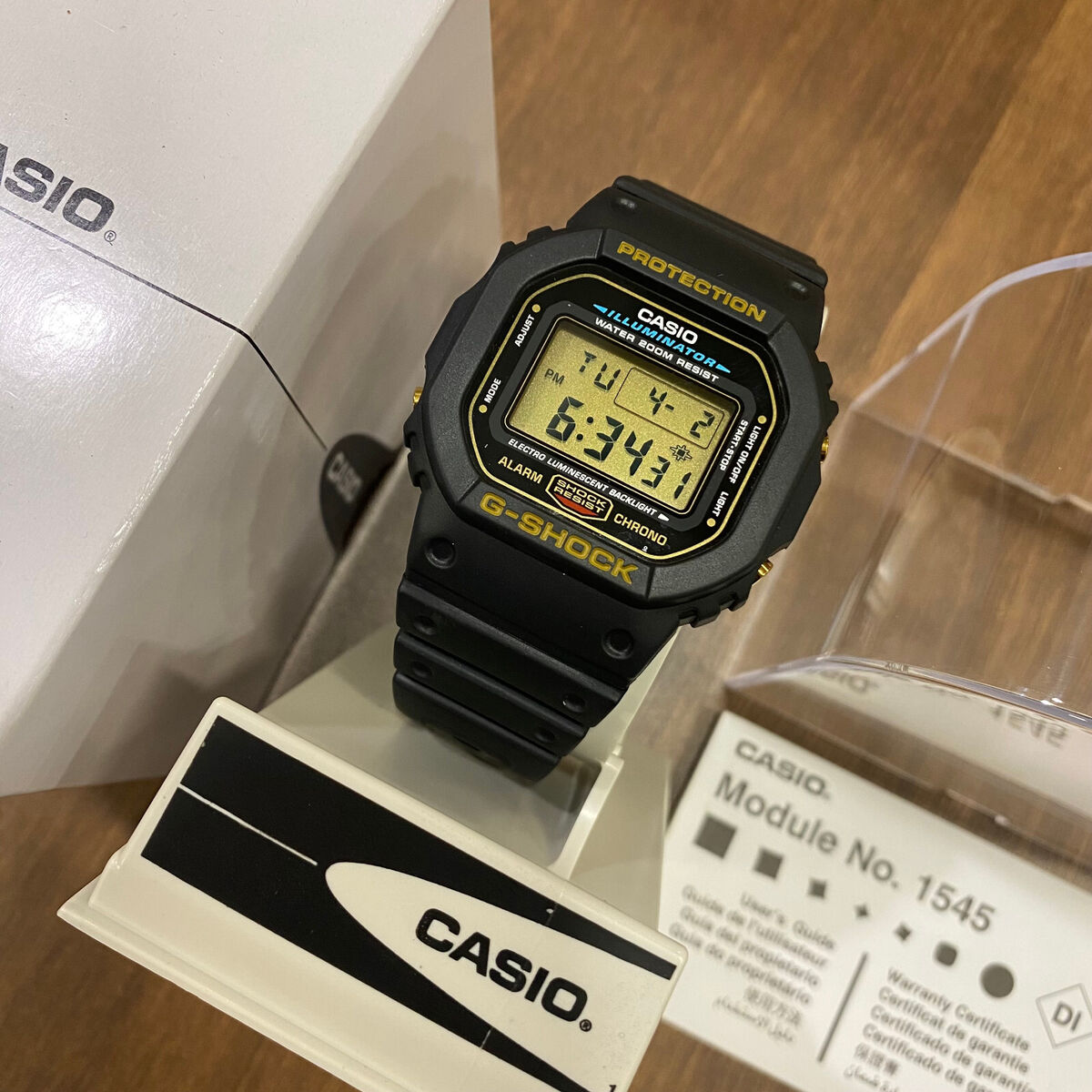 CASIO G-SHOCK DW-5600EG-9V Module 1545 Gold RARE Dead Stock CASIO G-SHOCK DW-5600EG-9V Module 1545 Gold RARE Dead Stock