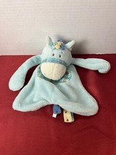 Baby Ganz BLUE HORSE Plush Stuffed Animal / Lovey