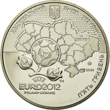 #456079 M&uuml;nze, Ukraine, 5 Hryven, 2011, Kyiv, UNZ, Copper-Nickel-Zinc, KM:650